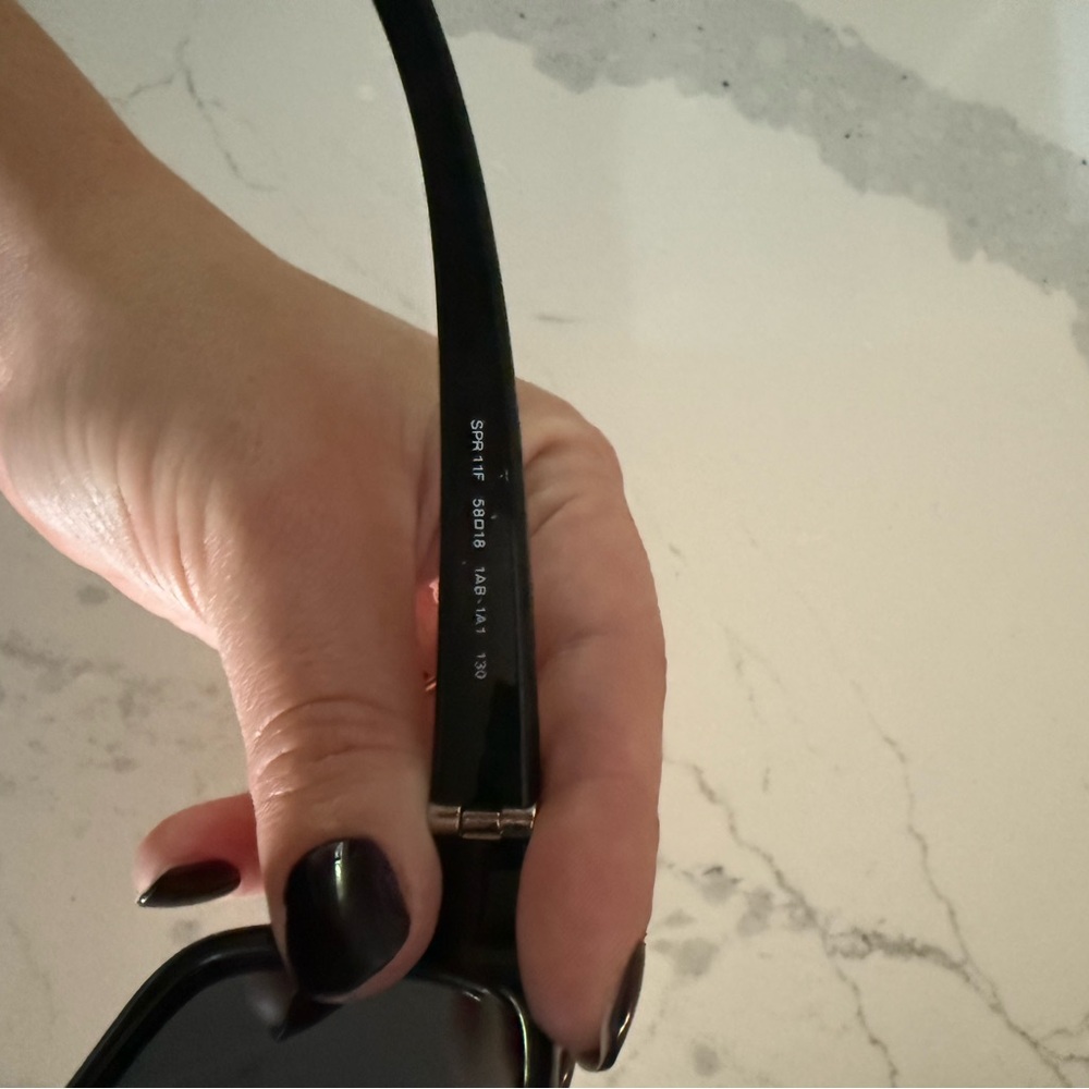 NWOT Prada Black Sunglasses with Case, Box & Authenticity Card - Picture 3 of 12